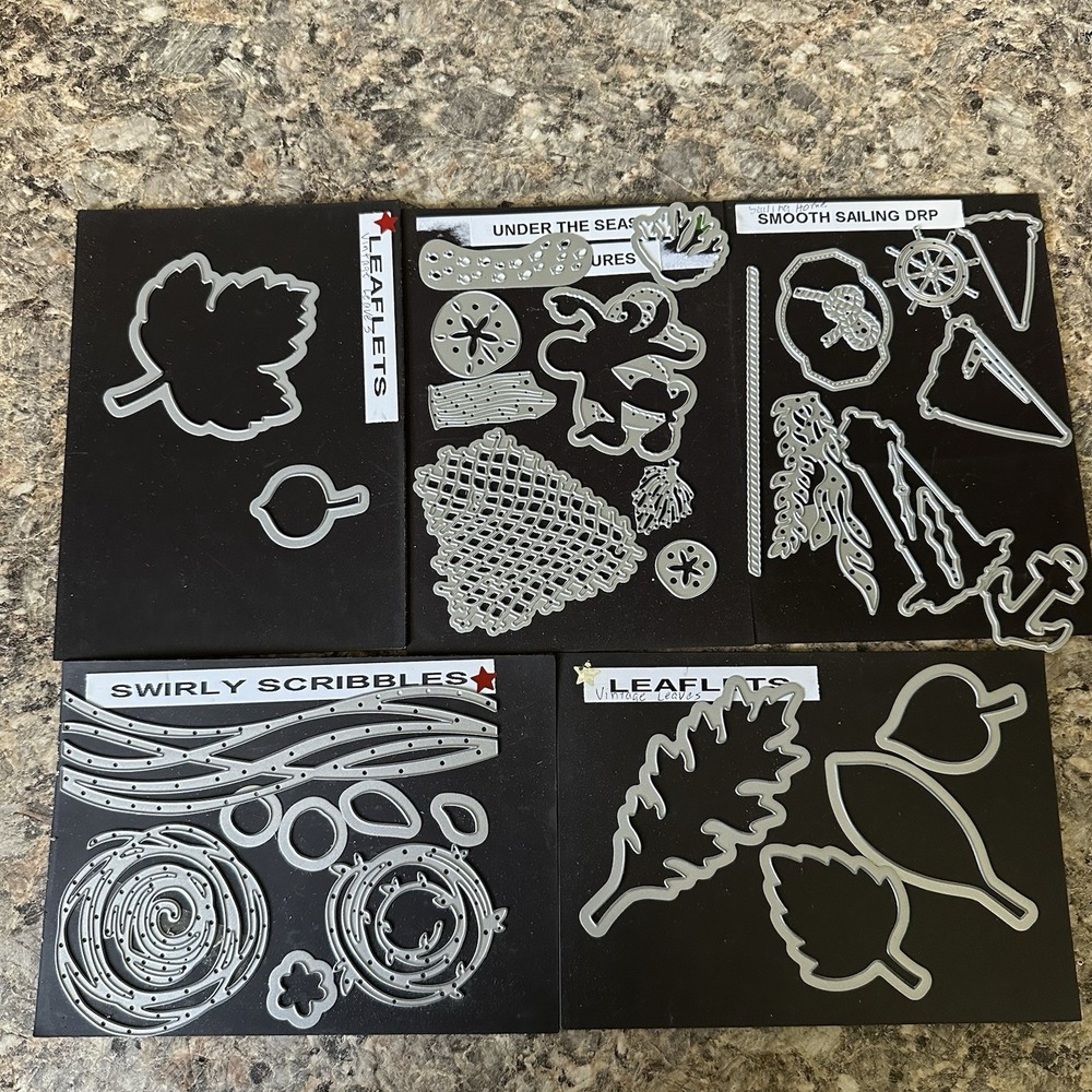 Stampin Up Under The Sea Smooth Sailing Swirly Scribbles Leaflet Framelit Dies